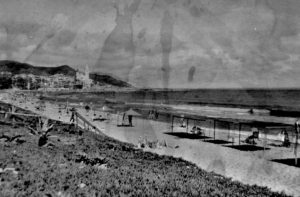 Sitges Beach, Spain, Photomerge seventy years apart